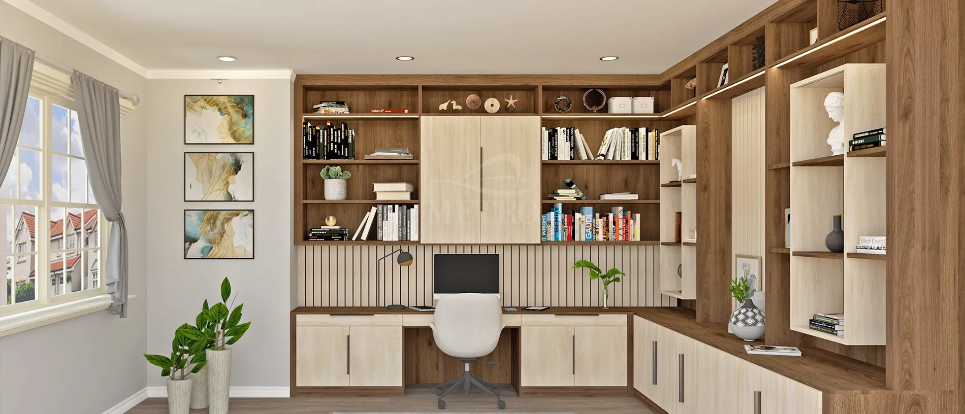 Custom Fitted Home Office Furniture | Metro Wardrobes